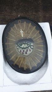 Cœur sacré de Jésus en métal pour décoration intérieure - Product Image 2