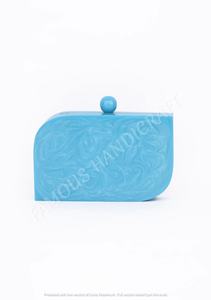 Pochette en résine Turquoise bleu, accessoire de luxe - Product Image 3