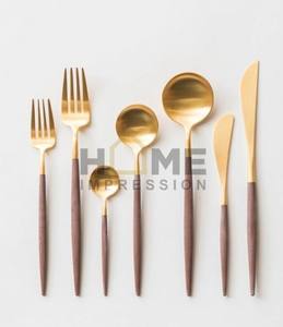 <b>Vintage</b> Hotels and Restaurants Resorts Serving Gold Metal <b>Cutlery</b> for Home Dining Table Centerpiece <b>Cutlery</b> Set for Top Sale - Product Image 5