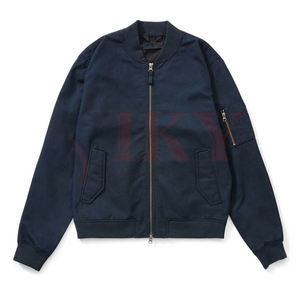 Chaqueta Bomber impermeable para hombre, cazadora con logotipo bordado personalizado - Product Image 5