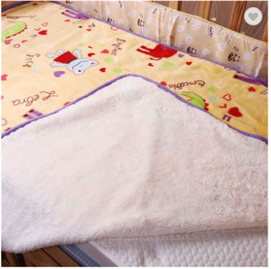 Bán Buôn 100% Polyester Dệt Kim Chống Đóng Cọc Xách Tay Thân Thiện Với Môi Trường Không Thấm Nước Đồng Bằng Nhuộm Màu Vàng Bé Chăn Từ Việt Nam - Product Image 2