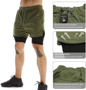 New Design Men's <b>Mid</b>-length Gym Shorts Drawstring Short - Product Image 5