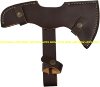 VIKING 1095 Lame en acier à haute teneur en carbone Tomahawk Hache de combat forgée à la main de qualité industrielle avec gaine en cuir