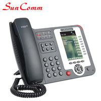 Téléphone IP VoIP pour hôtel SC-2062-HPE 4,3 pouces avec 8 lignes SIP, PoE, interphone vocal, garantie 1 an, 30 touches DSS