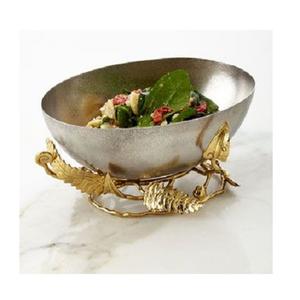 Bol décoratif en acier et fer avec bol décoratif de haute qualité bol à fruits argent et or à bas prix - Product Image 5