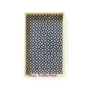 Haute vente personnalisé incrustation d'os conception plateau en bois Vintage moderne à la main plateaux de service meilleur prix directement des fabricants de l'Inde - Product Image 2