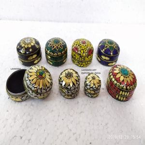 ชุดกล่องเครื่องประดับทำด้วยมือทำจากทองเหลืองพร้อมเม็ดเล็ก3ชิ้นชุด3ชิ้นกล่องดีไซเนอร์ - Product Image 2