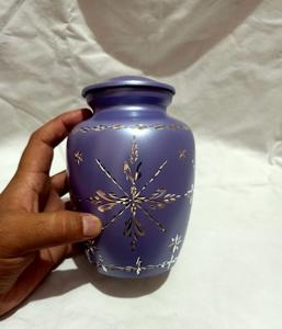 Urne en métal gravée de diamant bleu, laiton/aluminium, cendres de funérailles humaines pour adultes, urnes de crémation de Style américain/européen - Product Image 3