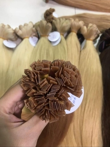 Chất Lượng Cao Mềm Mịn Sáng Bóng Việt Remy Phần Mở Rộng Tóc Keratin Phẳng I-U-V Tip Nguyên Cao Tỏa Sáng Mềm Mại Trinh Nữ Tóc Con Người - Product Image 5
