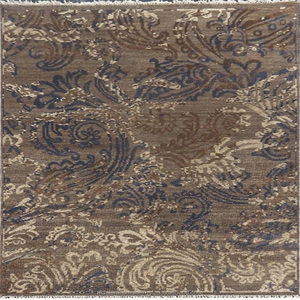 Tapis en laine et viscose noué à la main, design populaire, tapis d'intérieur fait à la main pour la maison, le salon, la chambre à coucher - Product Image 2