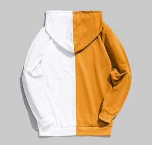 2021 populaire personnalisé hommes à capuche Logo personnalisé blanc mode plaine plein visage fermeture éclair à capuche tissu tricoté avec Logo avant conception en vrac - Product Image 6