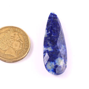 ลูกแพร์ Briolette ขนาด30X10มม.,หินขัดธรรมชาติอัญมณีแบบเหลี่ยมเพชรพลอยหลวมสำหรับทำเครื่องประดับ - Product Image 3