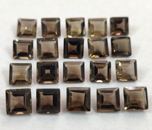 Natural Smoky Quartz <b>Square</b> 3mm to 10mm - Loose Top Quality Smoky Quartz <b>Square</b> Cut - Product Image 5