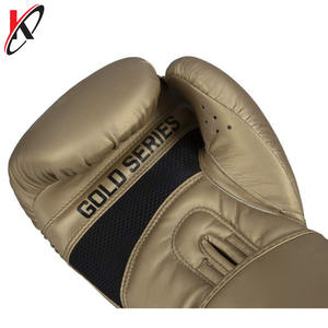 Boxe en cuir de qualité supérieure, série or et argent, gants d'entraînement, poinçonnage Muay thaï - Product Image 5