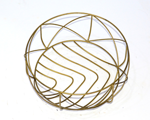 Iron Wire Mesh <b>Storage</b> <b>Basket</b> Round Iron <b>Gold</b> Fruit Vegetables <b>Basket</b> Center Table Decorative Fruit <b>Basket</b> - Product Image 4