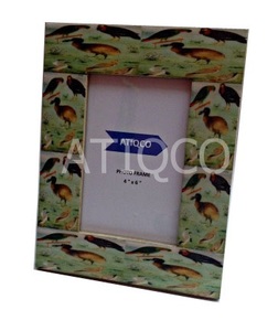 Cadre photo en bois Atiqco avec un design floral attrayant, impression numérique 6 couleurs, modèle 787783 - Product Image 6