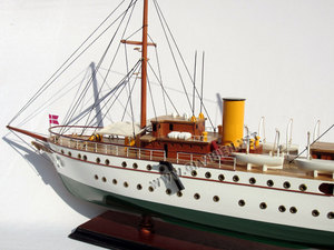 Rooyal <b>Yacht</b> Dannebrog Wooden Model Boat Handcrafted Novelty Gift - Product Image 5