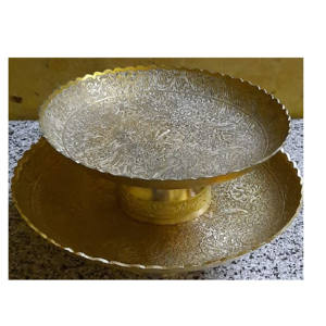 Cuenco de latón para almacenamiento de frutas, tazón de latón hecho a mano, bonito diseño para vajilla - Product Image 5