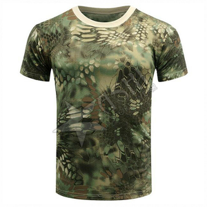 T-Shirt de Camouflage tactique de plein air pour homme, respirant, à séchage rapide, en coton - Product Image 5
