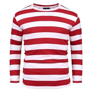 Camiseta transpirable de manga larga de punto teñida de hilo personalizada, Diseño a rayas suave y cómodo, técnica de lavado estilo Hip Hop de talla grande - Product Image 6