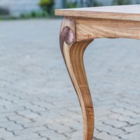 Table console en bois de mindi massif, design classique antique, avec tiroir à fermeture douce, pour salle à manger et salon