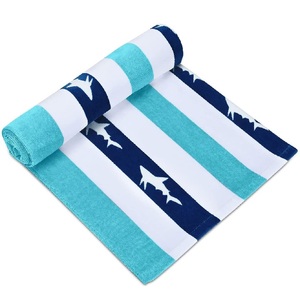 Bonne qualité 100% coton à séchage rapide biologique Durable 70x140cm 450 GSM léger imprimé Promotion serviette de plage certifié GOTS - Product Image 3