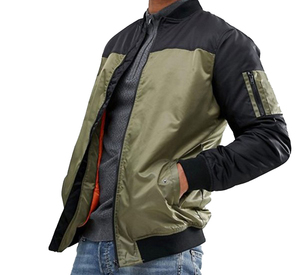 เสื้อแจ็กเก็ตเบสบอลทำจากผ้าซาติน,เสื้อแจ็กเก็ตเบสบอลทำจากปีก - Product Image 1