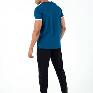 T-shirt 100% coton pour hommes sans étiquette respirant col rond décontracté t-shirt de tous les jours pour l'été - Product Image 5