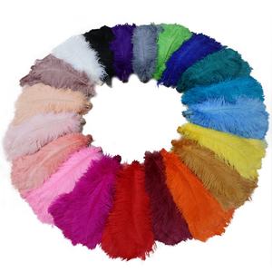 Grandes plumes d'autruche lisses de haute qualité, 25-<span class=keywords><strong>30CM</strong></span>, 1 pièce, pour garniture de plumes, différentes couleurs, bon marché, blanc, 15-75cm, vente en gros - Product Image 4