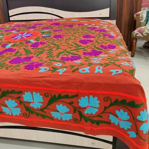 Couverture de lit en coton traditionnel brodé, nouvelle Collection Festive de luxe, ameublement de maison, style bohème, suspension murale - Product Image 4