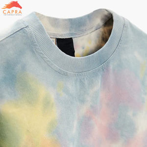 2025 New High Quality Manufacturer Cotton Drop Shoulders Men <b>Sweatshirt</b> <b>Tie</b> <b>Dye</b> Loose Ribbed Trims Men <b>Sweatshirt</b> - Product Image 3