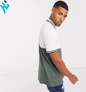 Dernière Offre Spéciale Haute qualité OEM Logo PERSONNALISÉ Avant Fermeture Éclair 100% coton Fit de Split Hem Noir Polo T-Shirt - Product Image 2