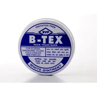 B Tex White Ointment (14g) - ointment for skin problems - cream for psoriasis and bacterial infection.