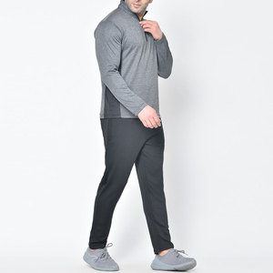 Wholesale Men's Half Zip Sweat Shirt With Joggers Pant Track Suit Set - Product Image 3