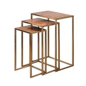 Mesa de metal con acabado rústico decorativo para el hogar, mesa auxiliar de lujo hecha a mano con diseño antiguo, mesa de centro de metal elegante de tamaño personalizado - Product Image 1