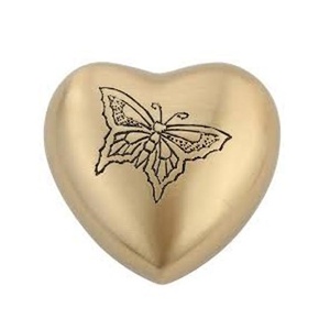 Urnas Funerarias de Latón Talladas a Mano, Urnas de Recuerdo en Forma de Corazón con Incrustaciones de Colores, Venta al por Mayor - Product Image 5