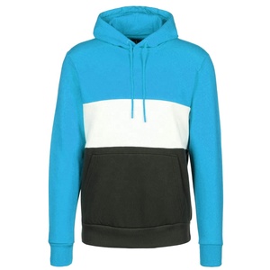 Sudadera con capucha unisex personalizada, elegante, de poliéster/algodón, con bloques de color liso, para hombre. - Product Image 3