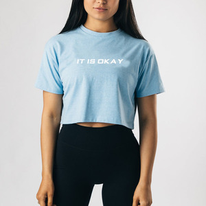 High Quality Wholesale <b>Top</b> Brand Women Crop T-Shirts With Custom Logo - Product Image 4