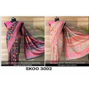 Chales de lana Kani bohemios de Invierno para mujer bordado a mano tamaño libre multicolor - Product Image 2