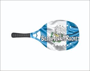 Raquettes de beach tennis et de padel sur mesure avec face en fibre de carbone et verre, poids 310-330g, longueur 50cm, logos et combinaisons de couleurs - Product Image 4