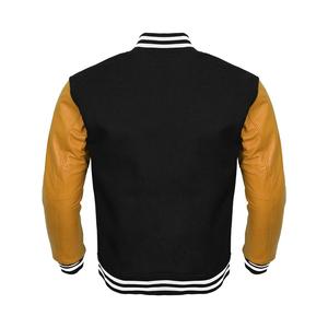 Chaqueta de béisbol de manga larga para hombre, chaqueta masculina personalizada de último diseño, lisa, en blanco, al por mayor - Product Image 2