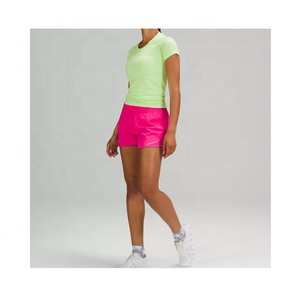 Pantalones cortos para correr transpirables de talla grande para mujer, ropa informal disponible a granel a precio al por mayor - Product Image 2