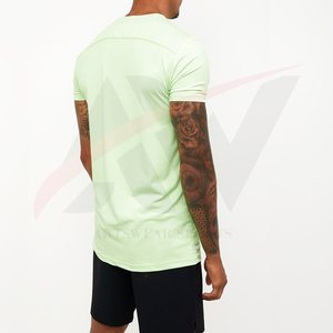 เสื้อยืดคอกลมแขนสั้นสำหรับผู้ชายเสื้อยืด2024ฟิตเนสยิมสำหรับผู้ชายคอกลมพิมพ์โลโก้แบบกำหนดเองสำหรับฤดูร้อน - Product Image 6