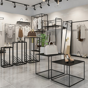Cheap Clothes Retail Shop Interior Design <strong>Garment</strong> Store Furniture Display Clothing <strong>Rack</strong> - Product Image 2