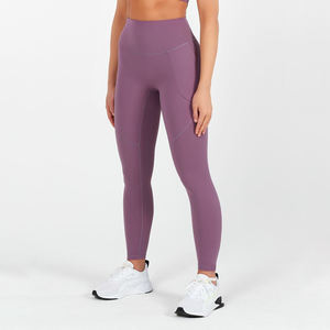 Pantalon extensible épais en Polyester pour femmes, Legging de Yoga de haute qualité, doux, uni, couleur noir, 200gsm - Product Image 6