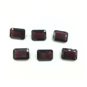 Venda a granel fornecedor internacional narnoli gems jóias garnet natural octogon pedra preciosa indiana oval corte marrom