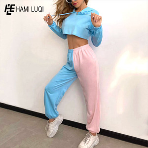 ชุดวอร์ม2ชิ้นสำหรับผู้หญิง,ชุดวอร์มกางเกงวอร์มสำหรับใส่ออกกำลังกายวิ่งเลือกแบบได้ตามต้องการ - Product Image 5