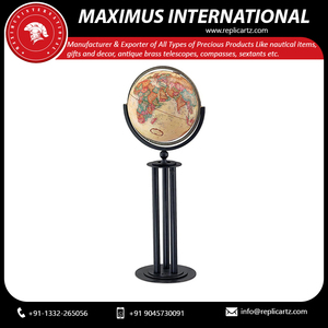 Globo Terráqueo Internacional Maximus con Base de Latón, Diseño Art Deco, Decoración Educativa Ecológica para Niños y Adultos, Hogar/Oficina - Product Image 2