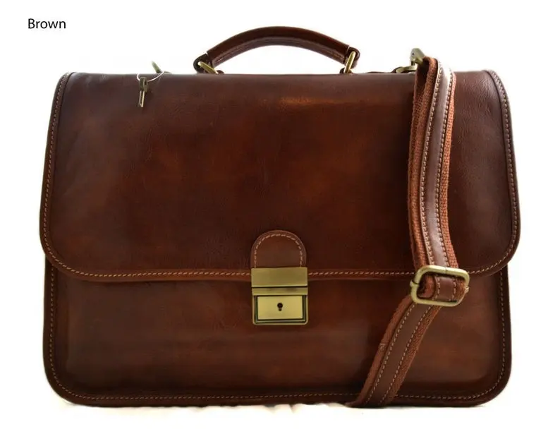 Men Messenger Bag Man Bags Genuine Leather Handbag Men Laptop Bag Leather Briefcase IHS-0289