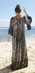 ชุดแมกซี่มัดย้อมสไตล์โบฮีเมียนยาวทรงหลวมแบบคลาสสิกปรับได้ทั้งด้านหน้าและด้านหลัง - Product Image 2